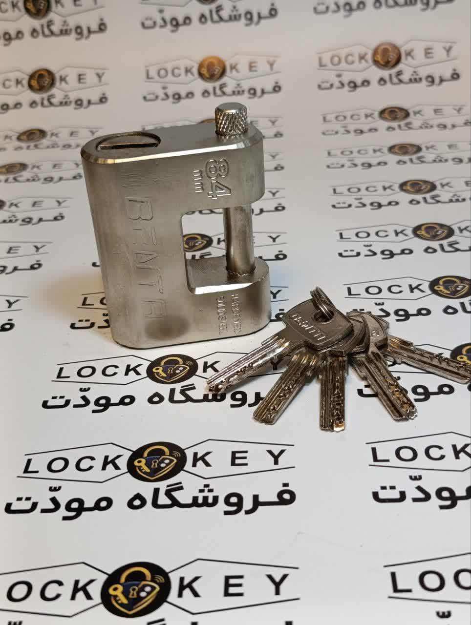 قفل کتابي 84 فولادي لوکس بنتا