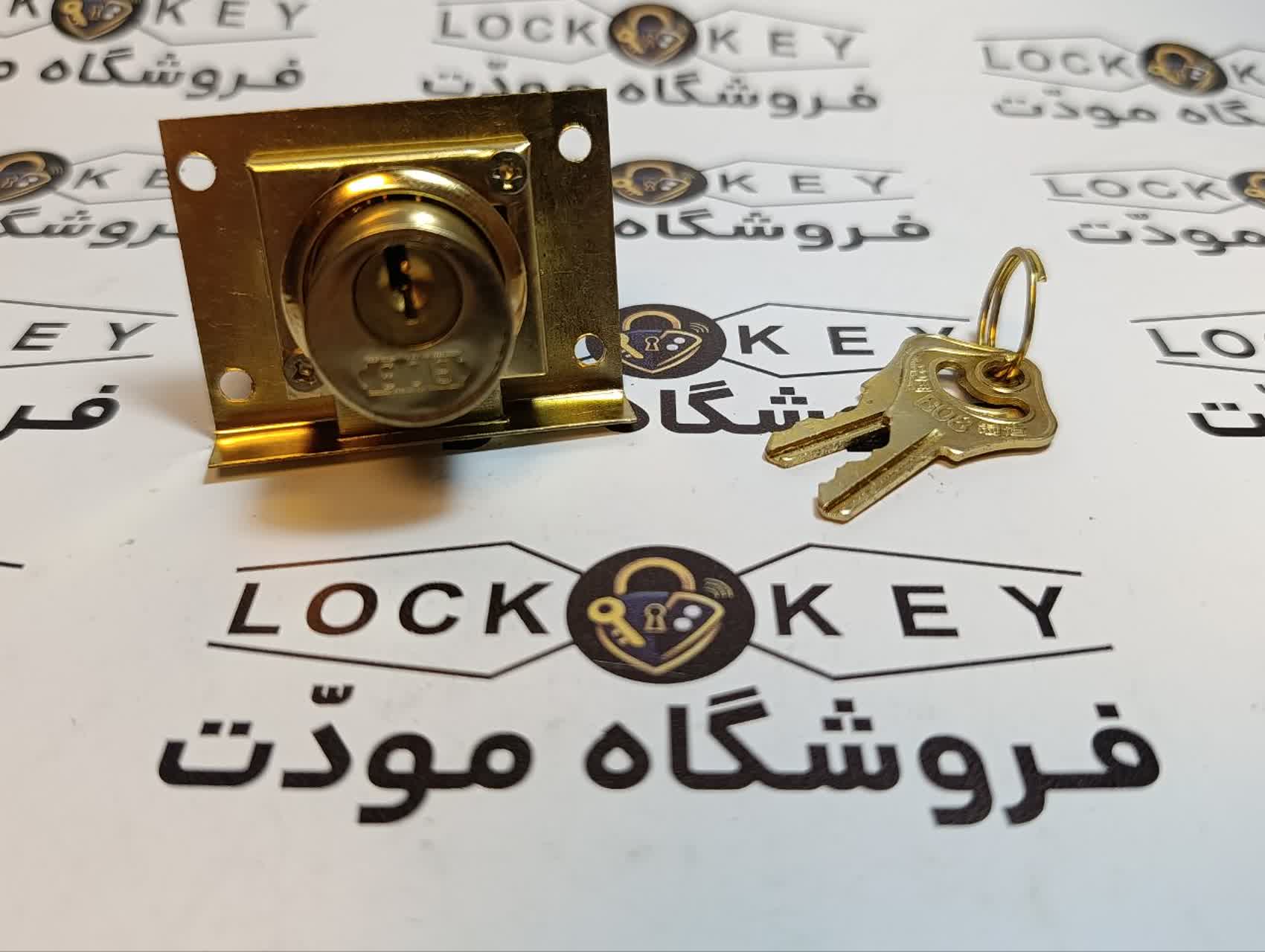 قفل کمدي تک پله BO8 طلايي